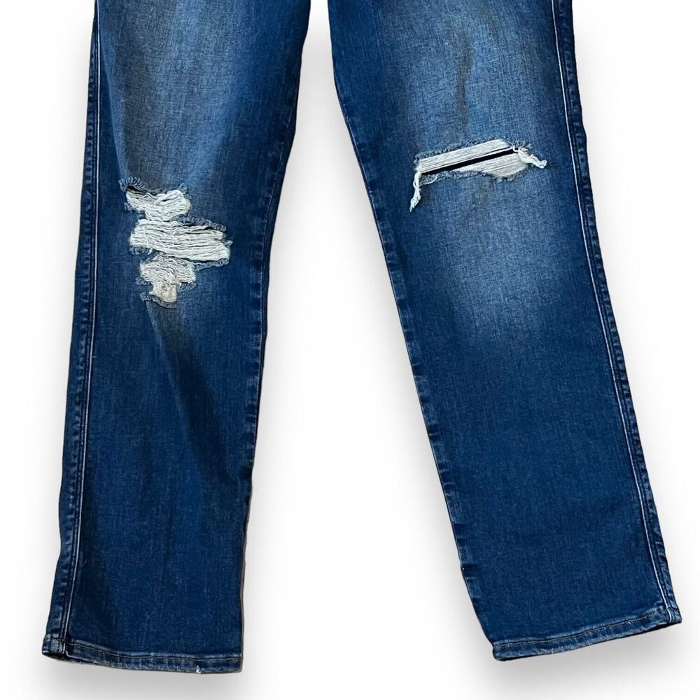 NWT FRAME Jeans Le Sylvie High Rise Slender Straight 31 Distressed Swoon Wash - Picture 6 of 13